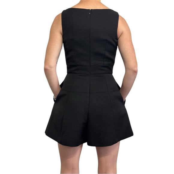 Alexander McQueen Box Pleat Romper size IT 38 Black Wool blend Shorts - Picture 3 of 16